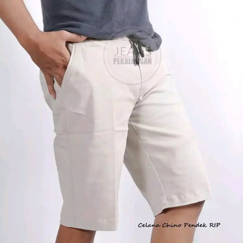 Celana Chinos Pendek Distro Kain Katun Twill Karet Melar Nyaman Santai Shorts Combed Panjang casual regular