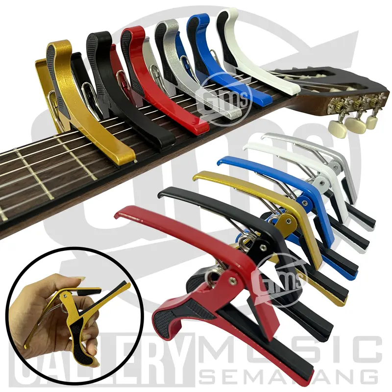 ORIGINAL!!! Capo Gitar Penjepit Senar Gitar Akustik Klasik Elektrik Ukulele Bahan Besi Kapo Gitar Akustik Elektrik 3