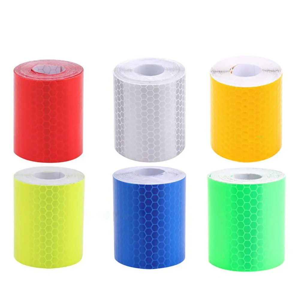 [In Stock] Car Reflective Stickers 5cm*1m Decoration Film Motorcycle Reflect Safety Strip