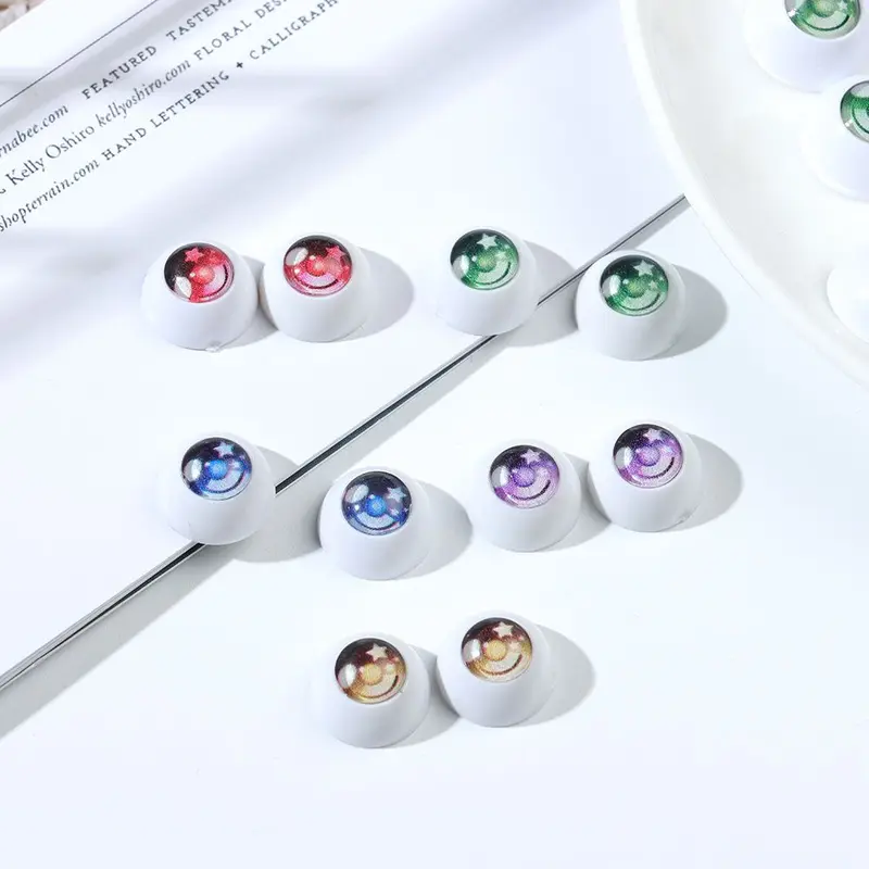 Phụ kiện búp bê, mục đích chung, quà tặng trẻ em, mắt cầu mắt, mắt búp bê, tự làm 4