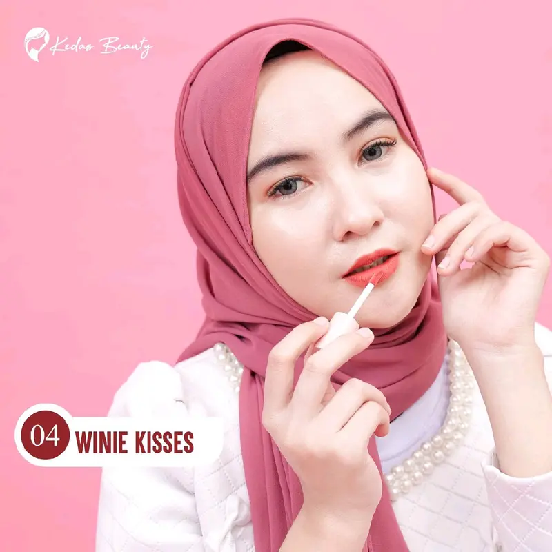 Lip Velvet Kisses Kedas Beauty Bibir Kering Lipstick dengan Elastomer dan Minyak Ester - Lasting, Gloss 4