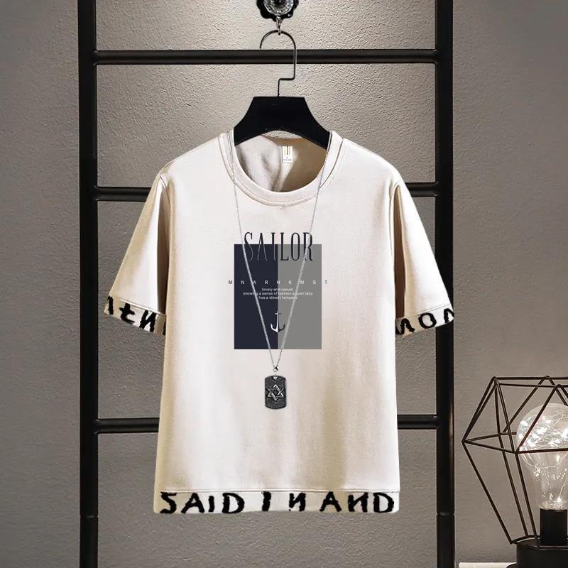 2025 New Trendy Two-Piece T-Shirt Summer Short Sleeve Set Men's Sports Casual Stylish Outfit Fashion Hot Sale 5