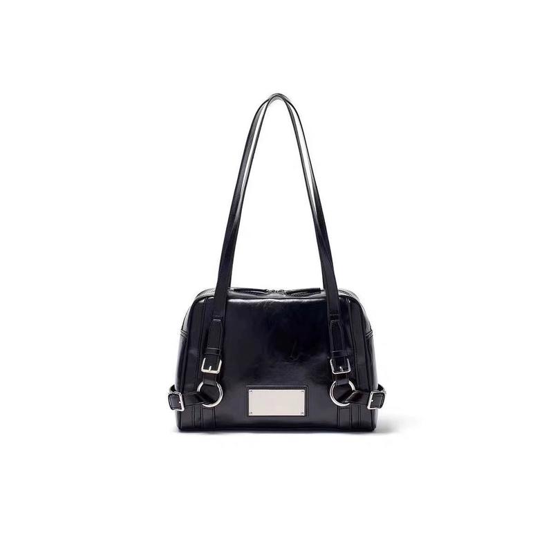 2025 South Korea New Shoulder Motorcycle Bag Special-Interest Design Bowling Bag Commuter Large Capacity Totes Vintage Handbag 5