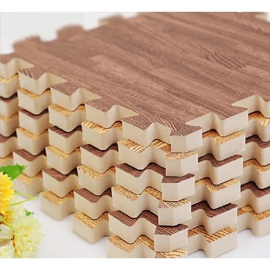 Thảm xốp ghép ,lót sàn VÂN GỖ, hoạt hình, vân khế (KT 60×60)