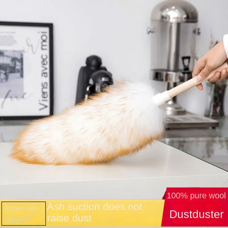 100% pure wool duster feather duster duster duster duster duster cleaning tool for household vehicles cleaning and cleaning tools