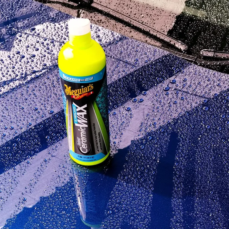 MEGUIAR'S Ceramic Liquid Wax (dạng kem lỏng) đánh bóng, bảo vệ màu sơn, chóng bám nước trên sơn xe, G200416, 473 ML 3