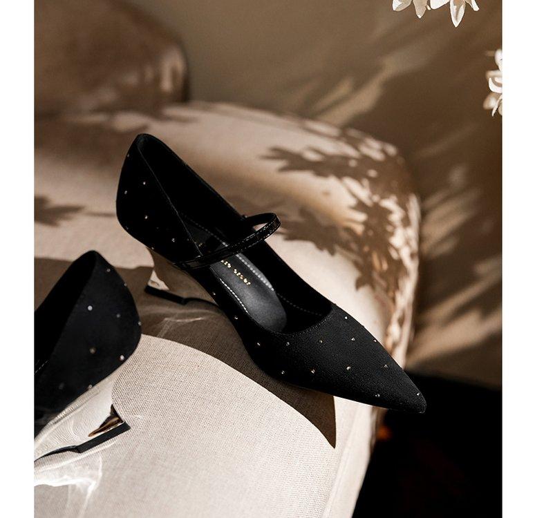 Product Introduction of Sexy women's high heels Pointed rubber buckle 19