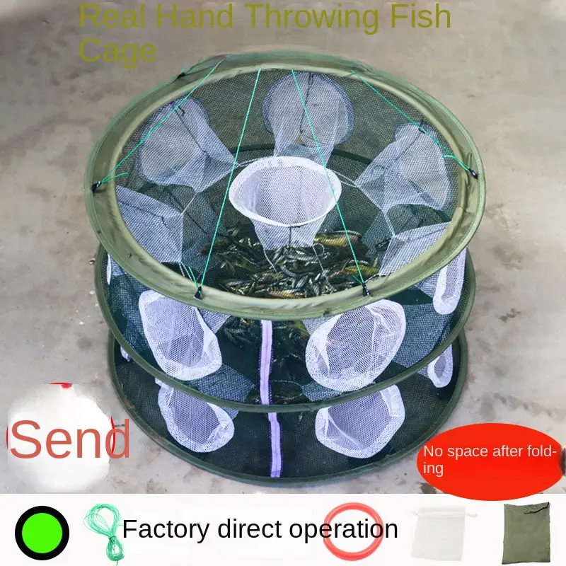 Lưới Cá, Giỏ Tôm Hùm, Lồng Cá, Lưới Bắt Cua Vành Vàng, Cá Mòi, Hộp Lưới Loach, Dụng Cụ Câu Cá, Ném Tay, Gấp Tự Động Fishing Đi Câu Bắt Cá Fish