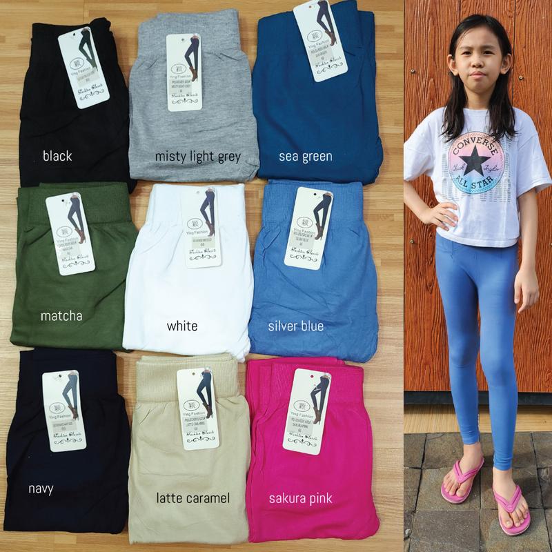 Legging Polos Anak Perempuan fit to 5-15thn /  Legging Fashion Anak Perempuan 1