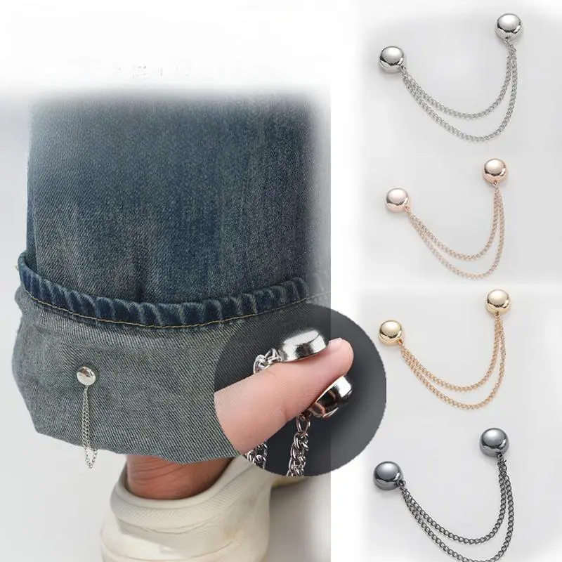[3 Tor] clothing sleeve catch buckle magnetic chain T-shirt braid short gadgets, narrow waist tie button
