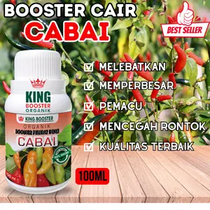 Booster Cair Cabai 100ml Mempercepat pelebatan Bunga dan Buah,mencegah rontok.