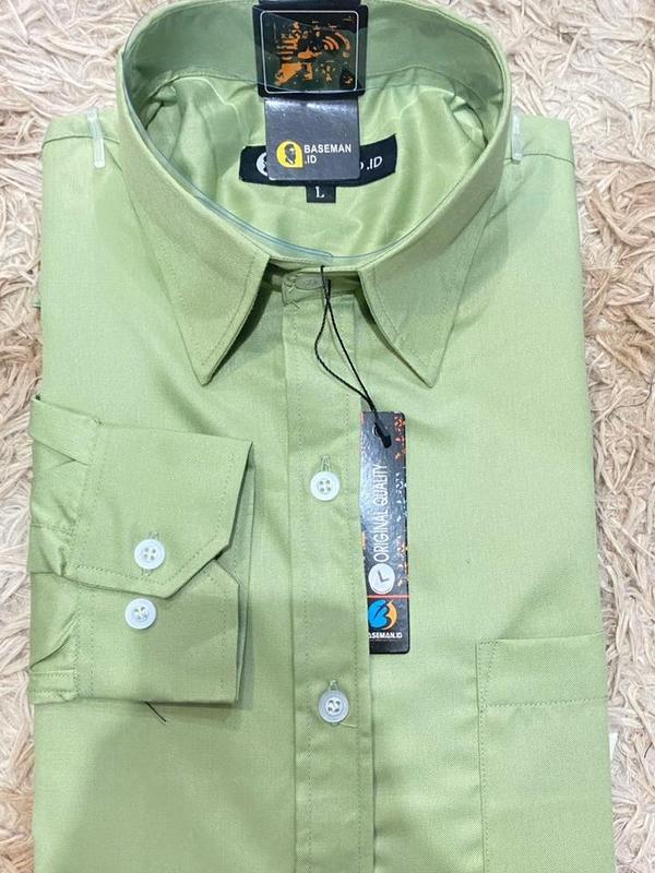 Kemeja Kantor Lengan Panjang Bahan Katun Toyobo Premium (Bahan Tebal) 5