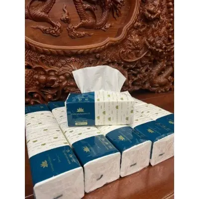 Giấy Ăn Việt Nam 4 lớp 300 tờ, khăn giấy rút VietnamAirlines, Khăn Giấy Rút VietNam Airline, Khăn Giấy Khô Rút Tiện Lợi