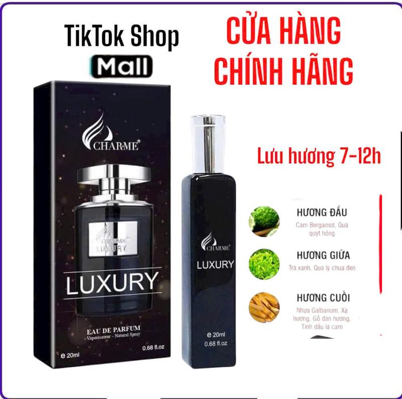 CHARME LUXURY 20ML NƯỚC HOA NAM SANG TRỌNG LỊCH LÃM CÁ TÍNH Cosmetic Perfume Xịt Thơm Tinh Dầu