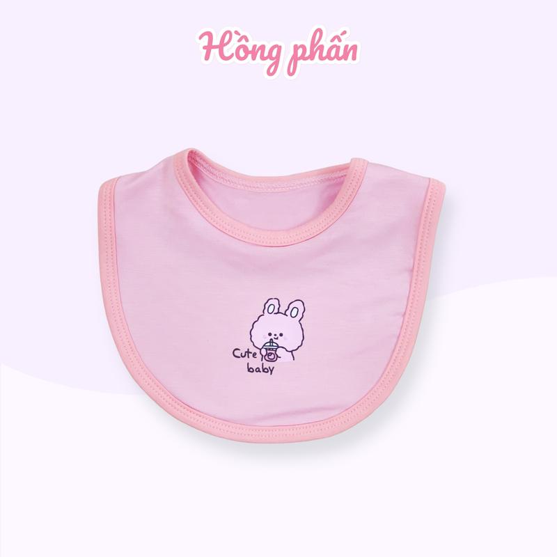 Yếm sơ sinh Tadaby in thú cưng dễ thương cho bé đến 6 tháng tuổi vải sợi tre mềm mịn nhẹ êm thấm hút 4