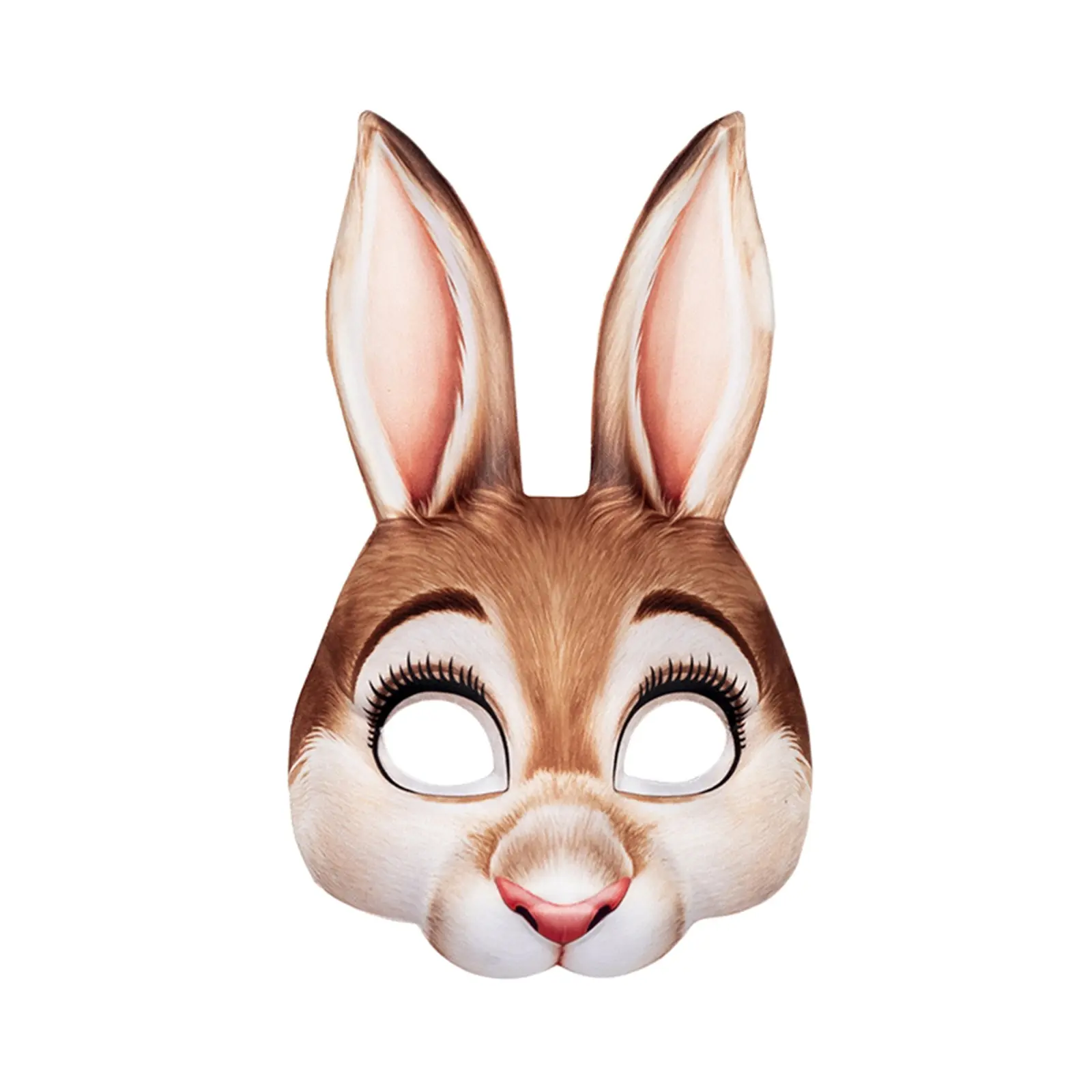 Halloween Headwear Bunny Face Covering Costume Facewear for Holiday Party, Rabbit Cosplay Accessories