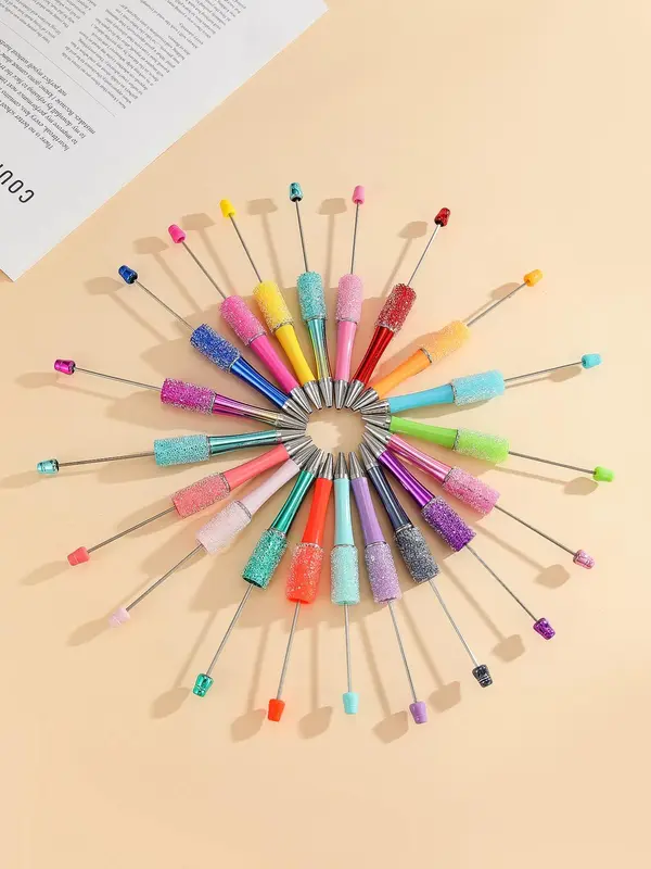 Colorful DIY Beading Pen, Glitter Beading Pen, Beading Tool for Jewelry Making, DIY Jewelry Making Tool for Women & Girls 2