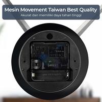 Gambar TaffHOME Jam Dinding Besar DIY Giant Wall Clock 90-100cm - DIY-104 - Hitam dari Usea Official Store Kota Administrasi Jakarta Barat 2 Tokopedia