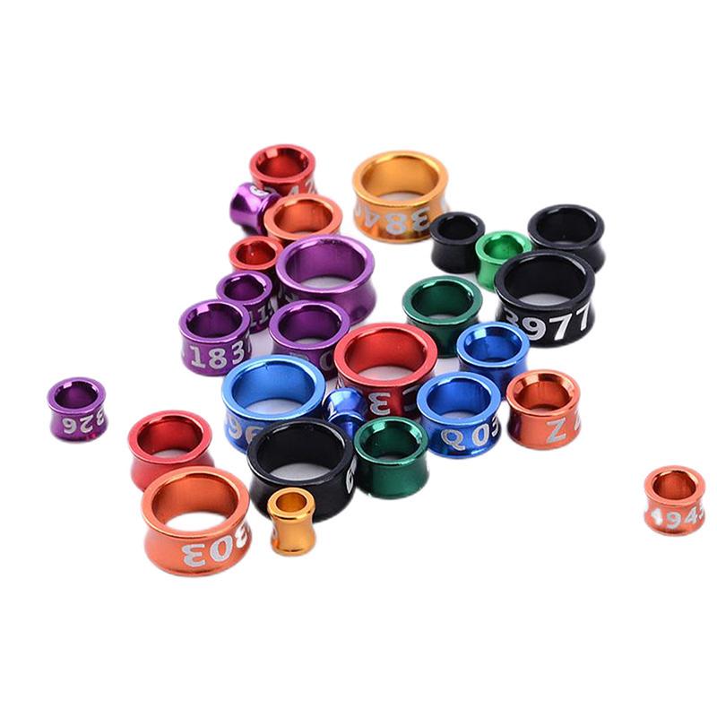 Product Introduction of 10Pcs Aluminum Parrot Leg Rings Pigeon Foot Rings Bird Parrot Feeding Identification Outdoor Flying Training Tools Bird Supplies 12
