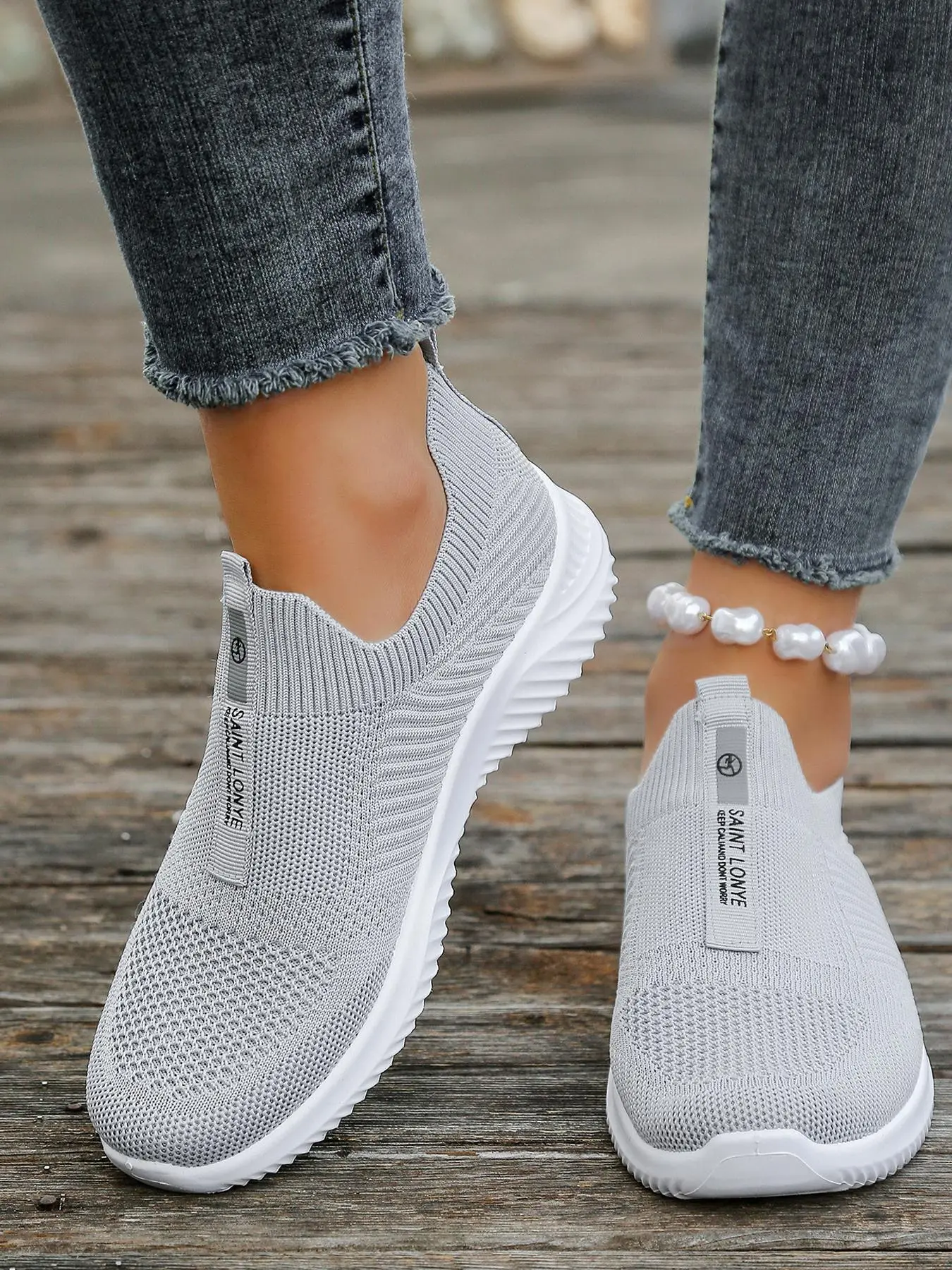 Women's Fashionable Breathable Mesh Sneakers, Casual Comfortable Sports Running Shoes, All-match Round Toe Shoes for Daily Wear