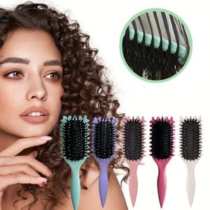 Hair Curling Brush, 1 Count/3 Counts Hair Curling Comb, Heatless Hair Styling Tools, Curls Products, Curly Hair Brush, Curly Hair Products, Girls Birthday Gift, Care Free Curl, Denman Brush Curls, Mother's Day Gift, Curl Defining Brush, Haircare