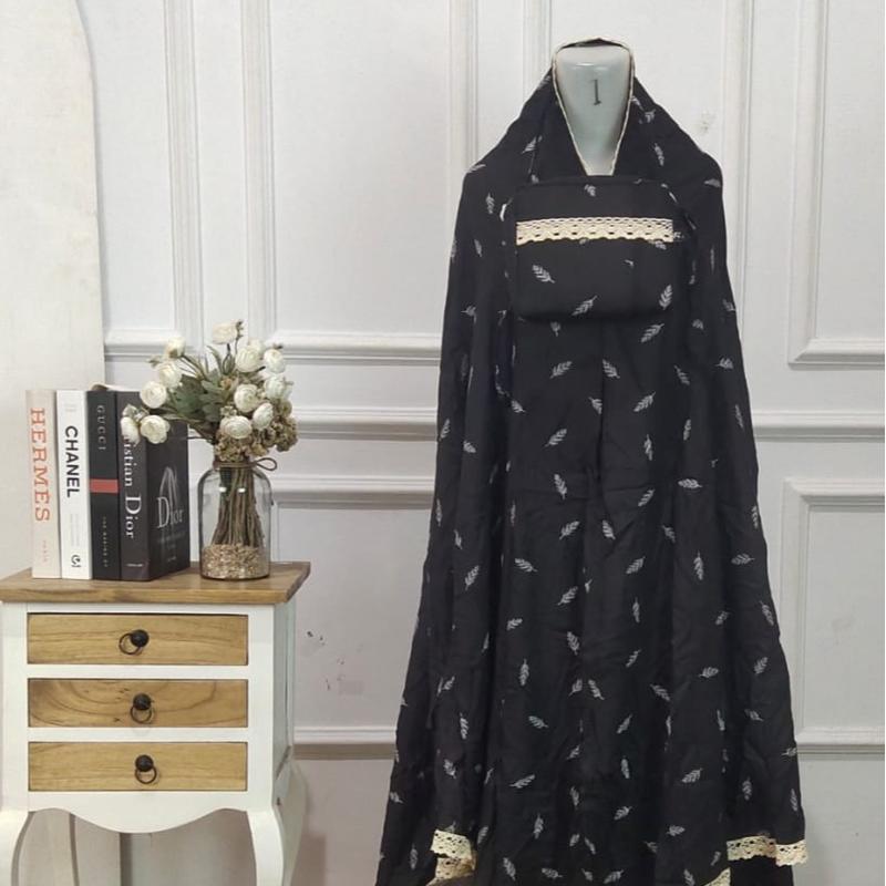 MUKENA DEWASA RAISAH BAHAN RAYON ADEM RENDA KECIL 3