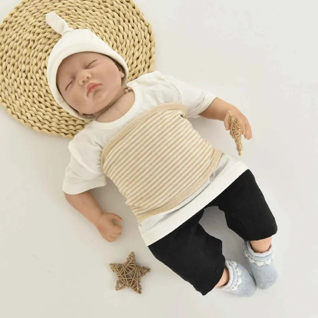 Baby Belly Band Cotton Newborn Belly-Belt Infant Umbilical Cord Protectors Soft Baby Belly Button Band Wrap Secure Abdom