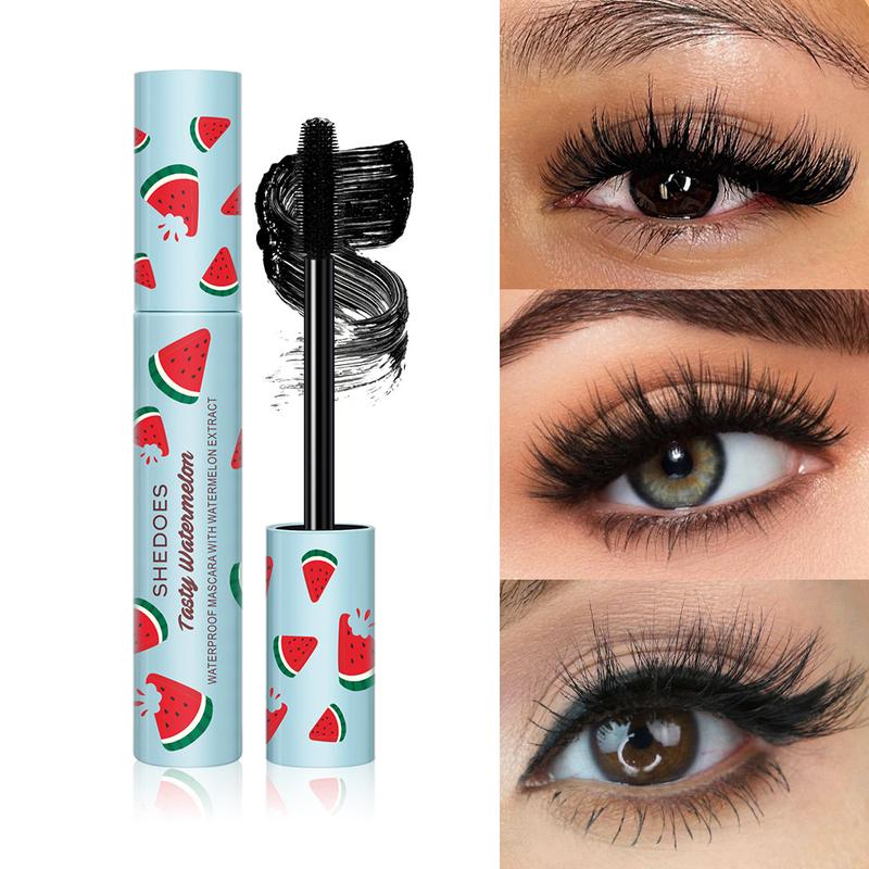 Product Introduction of Shedoes Lengthened Thick and Long Long Lasting Waterproof Non-Dizzy Makeup Not Smudge Quick-Drying Watermelon Mascara 2