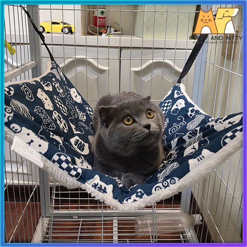 Cat Hammock Hanging bed in the cage cats tag