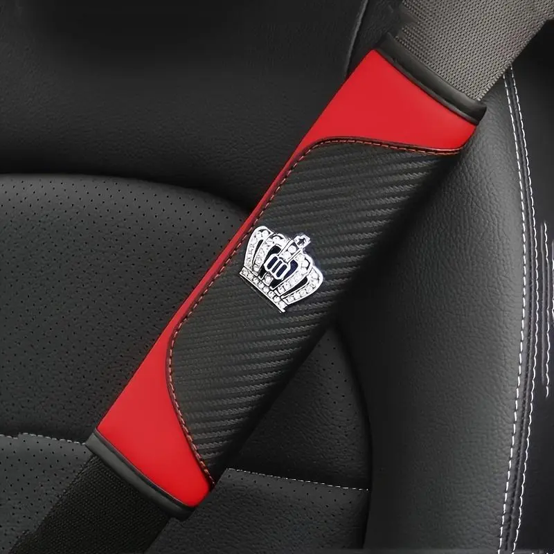 Car Seat Belt Cover, PU Leather Car Seat Belt Protector, Universal Car Seat Belt Cover, Auto Interior Accessories, Decoration