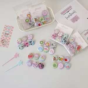 [Totori] 25mm Hisocute Pattern series pin bros Mini Pin Button Pins Japanese Style Pin Style Jepang