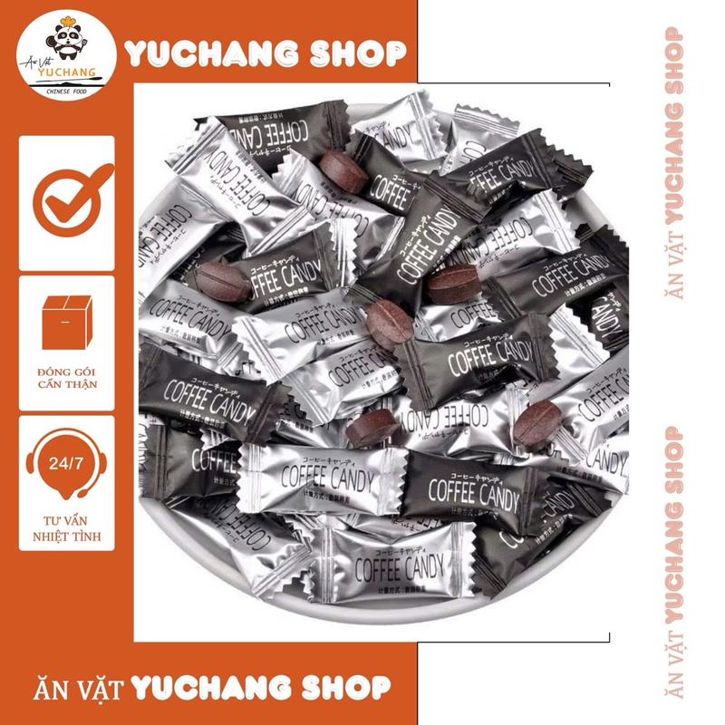 Kẹo Coffee Giòn Không Đường Thơm Ngon - Ăn Vặt YuChang Shop Cafe