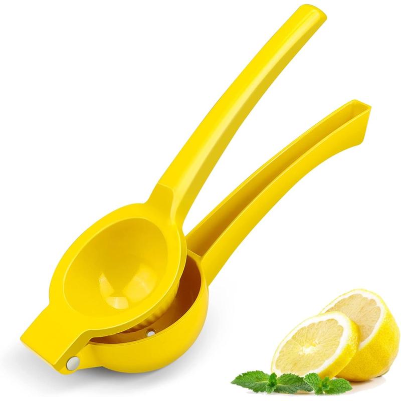 TikTok Shop Lemon Squeezer Lemon Juicer Metal Manual Hand Juicer Tool Lemon Lime Squeezer Kitchen Tools for Citrus Juicer Dishwasher Safe