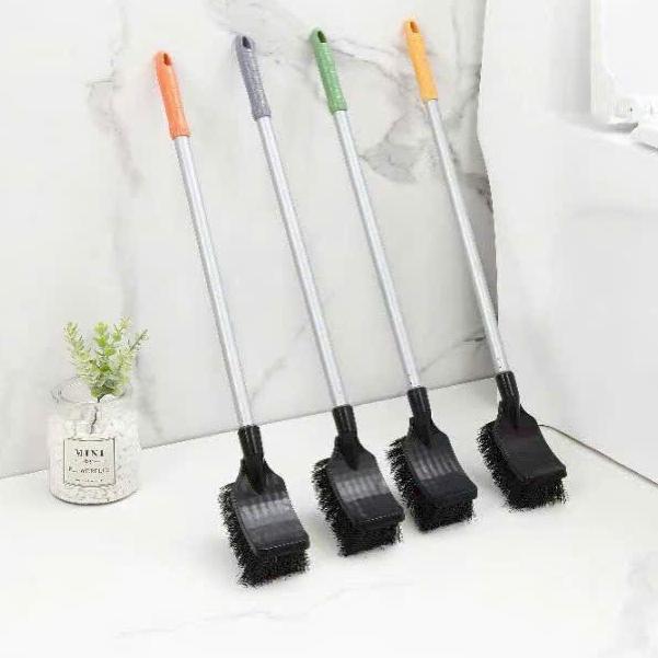 Bàn chải nhà vệ sinh ĐẦU ĐEN, cọ tolet không góc chết 005 tay cầm dài treo tường 0