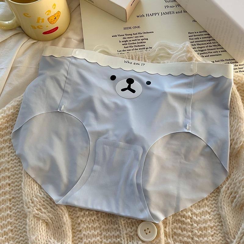 Product Introduction of Set 5 Quần Lót Su Lạnh Mặt Gấu Không Đường May Cạp Vừa A23 6
