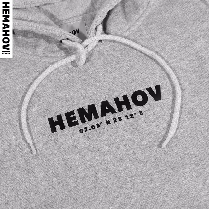 Hemahov Hoodie Jumper Soft Pria Wanita Basic Logo Fleece Fit 1