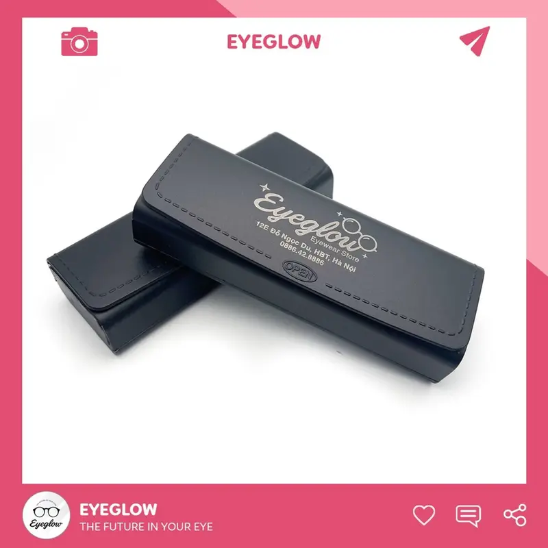 Hộp kính nhựa EYEGLOW thiết kế riêng đặc biệt kícḣ thước 154x54x33mm cao cấp EG2290 Nam Kiềng 5