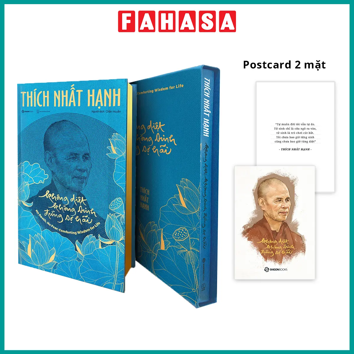 Sách - Không Diệt Không Sinh Đừng Sợ Hãi - Bìa Cứng - Phiên Bản Đặc Biệt - Tặng Kèm Postcard