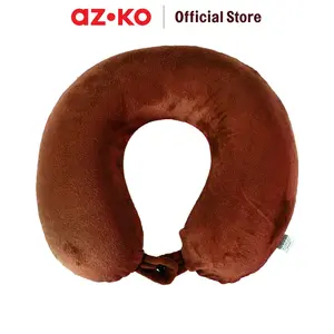 AZKO Otto Klase Bantal Leher Memory Foam Soft Fleece Neck Cushion Travel Bantal Mobil U-Neck Car Pillow Sandaran Leher