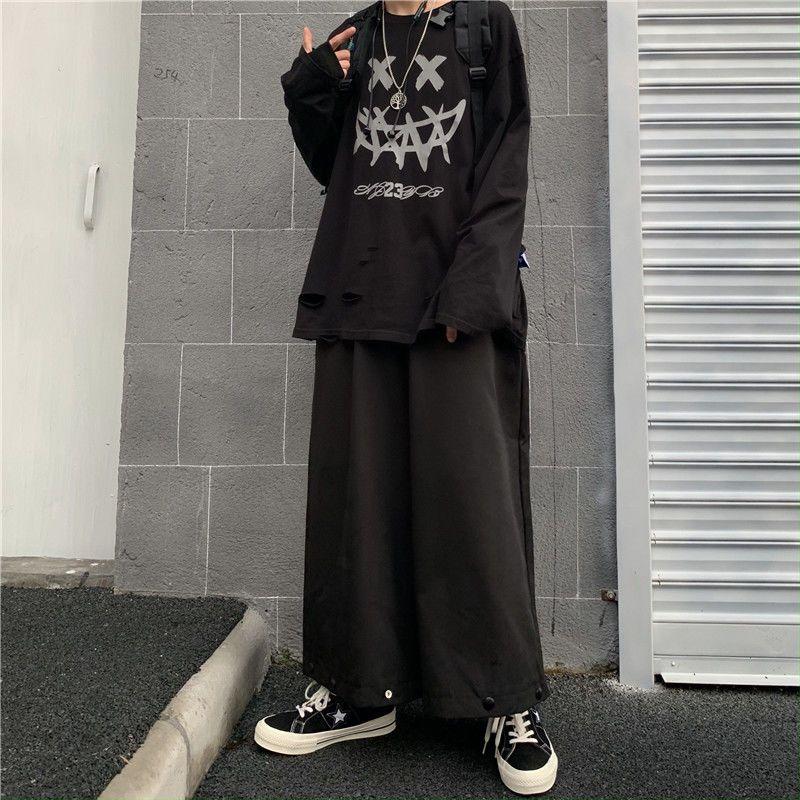 Product Introduction of Quần Màu Tối, Phong Cách Harajuku Nhật Bản, Phong Cách Yamamoto, Đường Phố Cao Cấp, Thương Hiệu Hợp Xu Hướng Cho Nam Và Nữ, Quần Cropped Cho Cặp Đôi, Quần Đùi Bảo Hộ Lao Động, Ống Rộng, Chân Thẳng 12