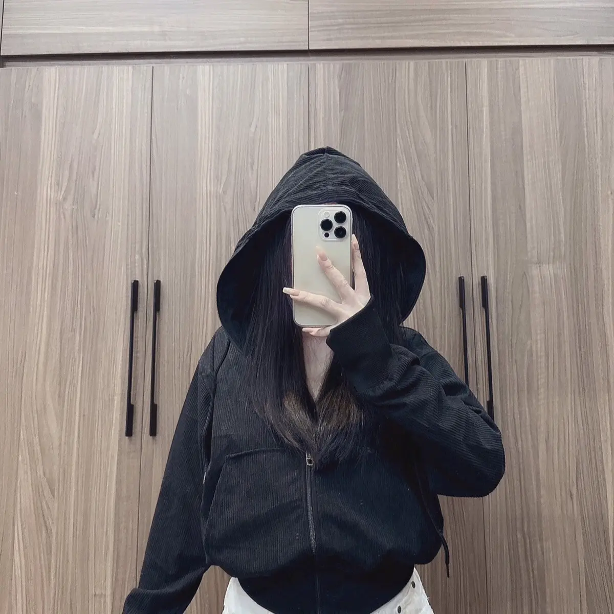Áo khoác croptop nhung tăm nữ Women Jacket a o