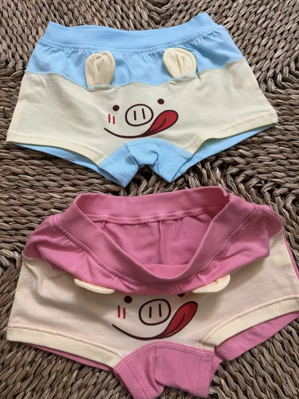 [VIP PRO]. A21 Sét Quần CHÍP ĐÙI BÉ GÁI HÌNH TAI HEO hàng QC Chất Chuẩn Cotton 5