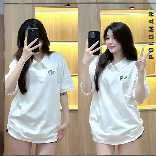 [BST] Áo Thun Có Cổ TRUST NO ONE! Thanh Lịch Vải CVC Cá Sấu Sang Trọng, Đứng Form - Áo Polo Thời Trang Nam Nữ Tay Ngắn Cổ Bẻ POLOMANOR  Ngắn Tay Cộc Tay Trắng Top Cotton Jean Voi Jean Voi