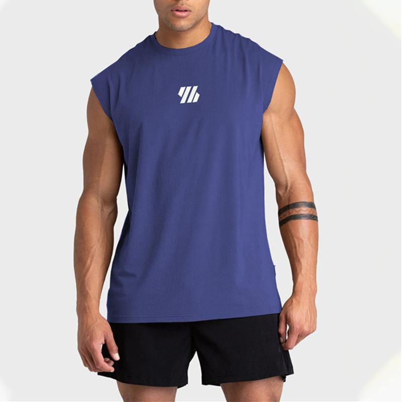Product Introduction of 2024 Summer new Gym Vest Men Bodybuilding Sleeveless Sports Tank Top quick-drying mesh Fitness Running Tank Top men Clothes 13