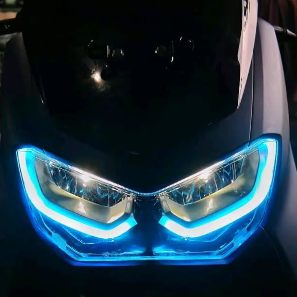 Terbaru paket lampu alis nmax new 2020 sampai 2023 free demon eye devil eye no bintik terang Asli