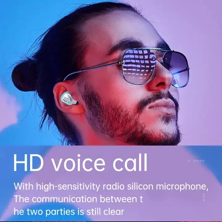 Tai nghe Bluetooth không dây, M25, Tai nghe chơi game TWS mecha, Độ trễ thấp, Điều khiển cảm ứng, Tai Nghe Nhét Tai 7