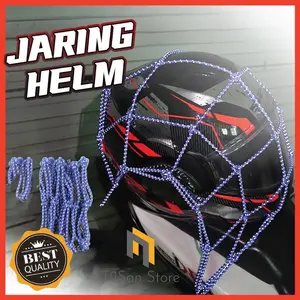 Jaring Helm Motor 6 Hook 40 x 40 CM Accessories Duduk