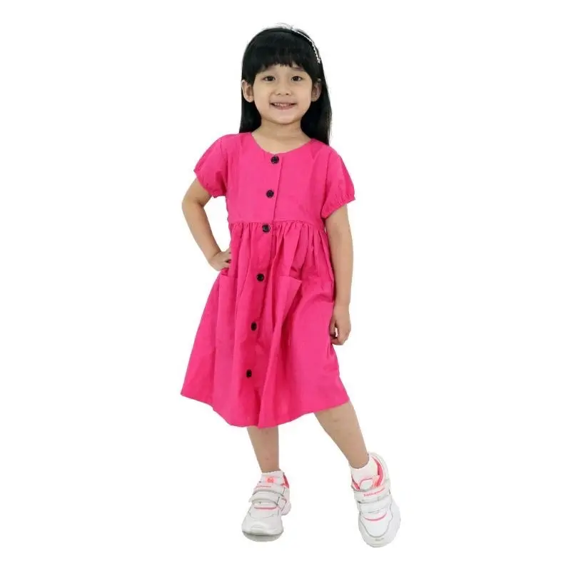 Dress anak perempuan usia 1-6 tahun kekinian simpel cantik