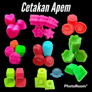 12PCS CETAKAN APEM PUTU AYU PUDING KUE TALAM LAPIS