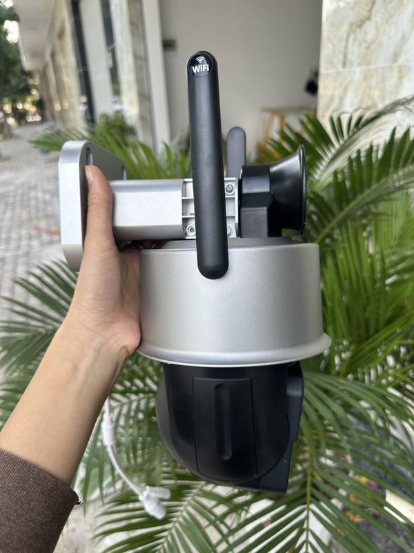 Camera chuyên dụng cho biển hồ, sông nước, nhà xưởng, kho bãi thông minh độ phân giải 5mp, loa cảnh báo to, cảnh báo theo dõi chuyển động, nhận thông báo về máy Micro SD camera  anninh camera  360 ngoài trời 4